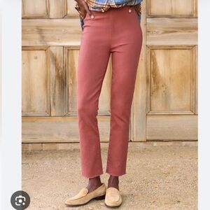 Frank & Eileen Derry Illusion High Rise Pull On Pants Size 32